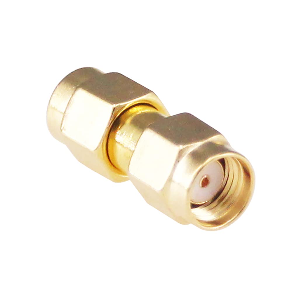 RFaha 6pcs Antenna Adapter SMA Male to RPSMA Male Connector Splitter Converter for Audio FPV Antennas Radio Video(F13-6)