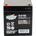 Interstate Batteries 12V 5Ah Battery (F1 Terminal) SLA AGM VRLA Rechargeable Replacement for Alarms, Security, Garage Door Openers for Chamberlain…