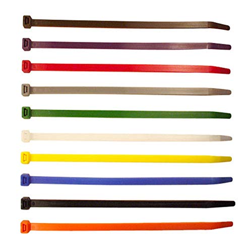 SYD 4 Inch length, 18lb Small size Self Locking Nylon Cable Zip Ties -1000 Piece (Purple)