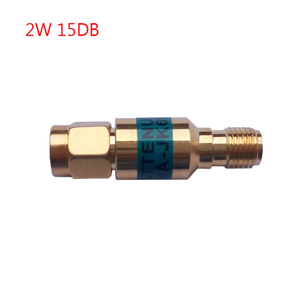 2W SMA-JK Male to Female RF Coaxial Attenuator 6GHz 50ohm 3dB,6dB,10dB,15dB,20dB,30dB Connectors (15dB)