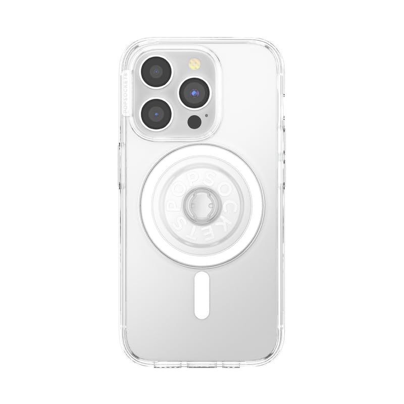 PopSockets Round Magnetic Base Only, Compatible with PopSockets Tops - Clear