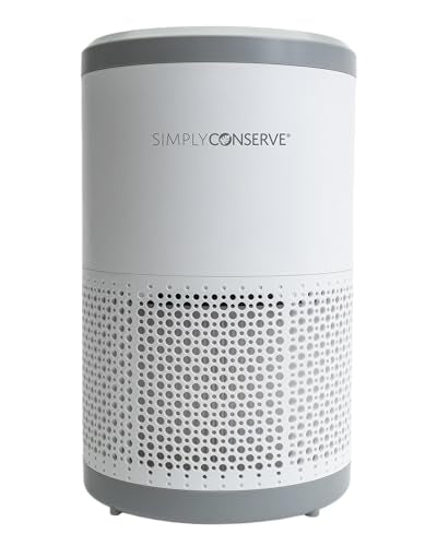 Simply Conserve Tabletop Air Purifier for Home, Bedroom, Living Room | True HEPA H13 Filter | ENERGY STAR | Removes 99.97% of Dust, Smoke, Pollen