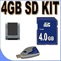 4GB SD/HC Memory Card Secure Digital BigVALUEInc Accessory Saver Bundle for Pentax Cameras