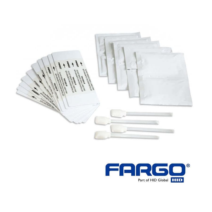 HID Fargo DTC ID Card Printer Cleaning Kit | Part Code: 086177 | Performance Enhancing ID Card Printer Cleaning Kit