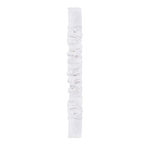 Chandelier Chain Cover Cord Cover 6 Feet Cotton Linen Effect Fabric Cream White Color