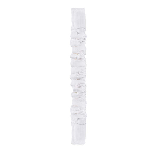 Chandelier Chain Cover Cord Cover 6 Feet Cotton Linen Effect Fabric Cream White Color