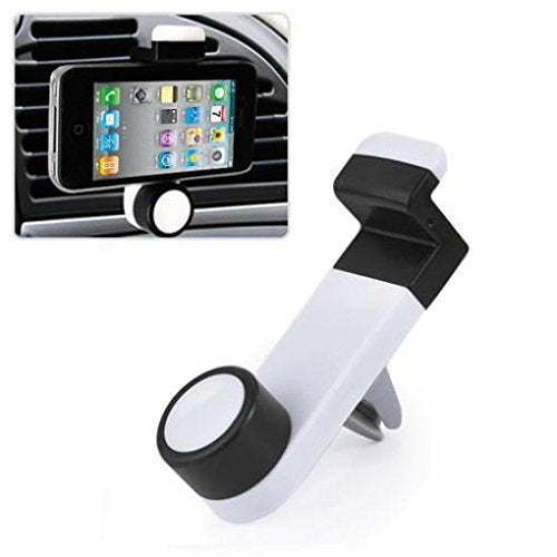 Car Mount AC Air Vent Phone Holder Rotating Cradle Swivel Dock Airvent Stand Strong Hold for Motorola Droid Turbo 2, Moto Z Droid, Force - ZTE Grand X