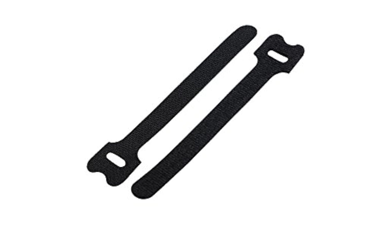 South Main Hardware 848110 10-Pack 5 Inch Hook and Loop Fastening Cable Ties, Black 10-Pack, Small