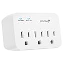 Fosmon Refrigerator Surge Protector, 3 Outlet Heavy Duty Appliance Surge Protector with High Joules for Fridge, Microwave, Washing Machine, Garage