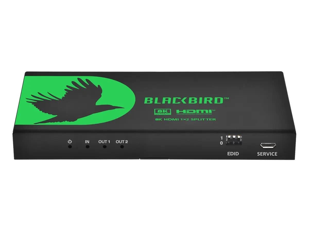 Monoprice 1x2 HDMI Splitter with Audio Extraction, 8K@60Hz, 4K@120Hz, 40Gbps, HDMI 2.1, HDCP 2.3, HDR10+ and Dolby Vision, for HDTV, Xbox, PS5/4/3