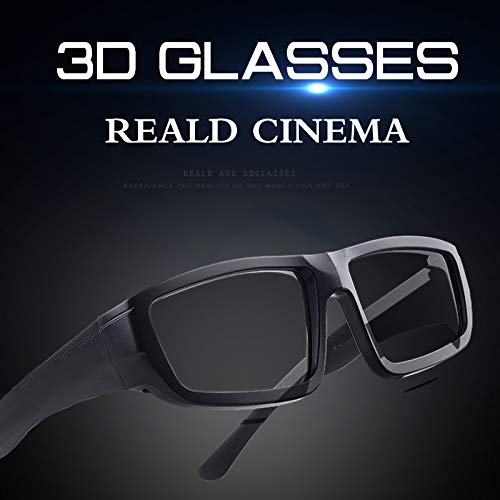 GELETE 3D Movie Glasses Passive Unisex Adult Passive Three-D Glasses Polarized Cinema Glasses (12 Pack)
