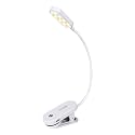 VAVOFO Rechargeable Book Light, 14 LEDs Eye Care Clip On Amber Reading Light for Bookworms Reading in Bed with 9 Colors 9 Brightness (White)