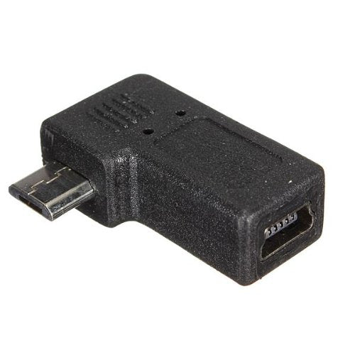 Tekit USB2.0 5P Micro Male to Mini USB Female Right Angle Elbow Plug Power Adapter Travel Plug Adapter. Female Socket Mini-USB to 90 Degree Angle…