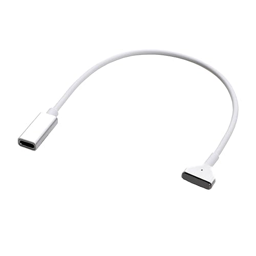 BEYEE Charge Converter 85W Output, USB C Female to Magnetic 2 T Tip Charging Cable Compatible with Mac Book (2012-2016) air 11'' 13''/ Pro 13'' 15''