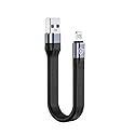 Short USB3.1 Cable [13cm 5 inch] Compatible with Apple MFi Certified iPhone Cable 30W Fast Charging for iPhone 14/I4 Pro/14 Pro Max/13 12 Pro Max/11