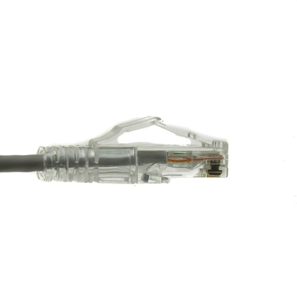 CableWholesale Cat6a Slim Ethernet Cable, 28AWG, 10 Gigabit, 20 ft, Gray