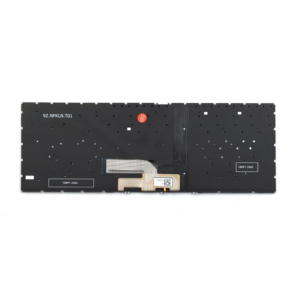KGIGIBE Replacement Backlit Keyboard for Asus ZenBook Flip 14 UX462 UX462D UX462DA UX462F UX462FA UM462 UM462D UM462DA Laptop US Silver with Backlit