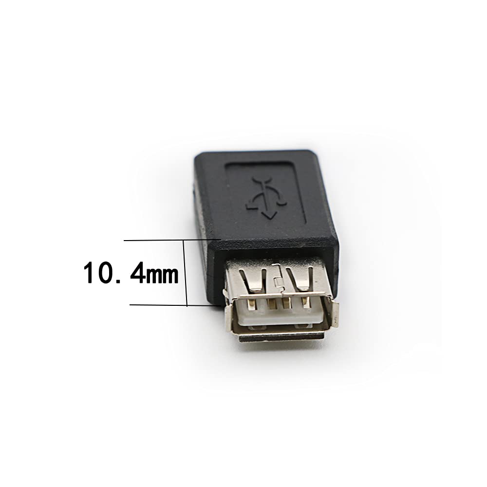 rgzhihuifz 3 Pack USB 2.0 A Female to USB Micro Female Adapter Converter