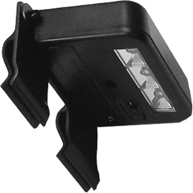 HOMEBRITE Wunder Solar Powered Spotlight - Ultra-Bright 3X LED - Clip-On/Stick-On Outdoor Light for Mailbox, Security Signs, Fence & Deck - Auto