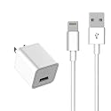 iPhone Charger [MFi Certified] - Travel & Home Wall Charger with 5ft Cable, Compatible with iPhone 14, 13, 12, 11, SE, X, 8, 7, 6, 5, iPad Mini, iPod