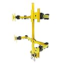 MonMount Quad LCD Monitor Stand Desk Clamp Holds Upto 4 27-Inch LCD Monitors, Yellow (LCD-2020Y)