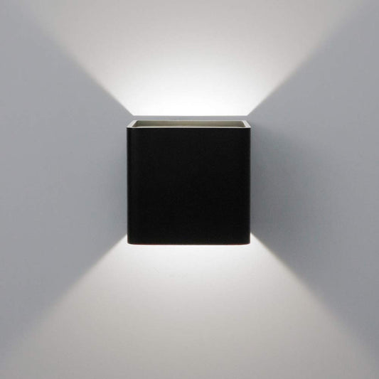 Aipsun Square Matte 10W LED COB Modern Up and Down Wall Light Indoor Wall Mount Sconce Pathway Staircase Bedroom Reading Living Room Balcony Home