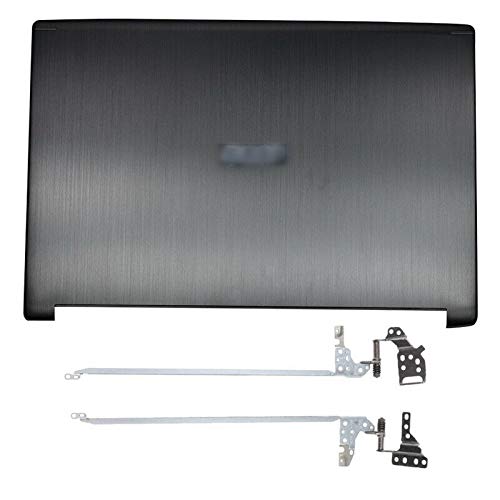LCD Back Cover Top Case Rear Lid 60GP4N2.00 & Screen Hinges Sets Pair Breaket Kit Compatible with Acer Aspire N17C4 A315-41 A315-41G A315-53 A315-53G