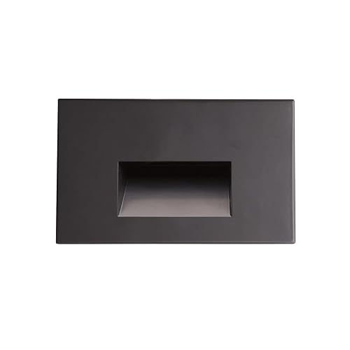 Nora NSW-740/30DBZ Ari LED Step Light with Horizontal Face Plate (Bronze, 3000K)