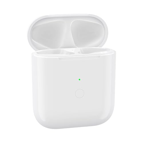 Fogud Wireless Charging Case Compatible with AirPods 1st/2nd Generation with Bluetooth Pairing Button, Replacement Charger Case Only (No Earbuds