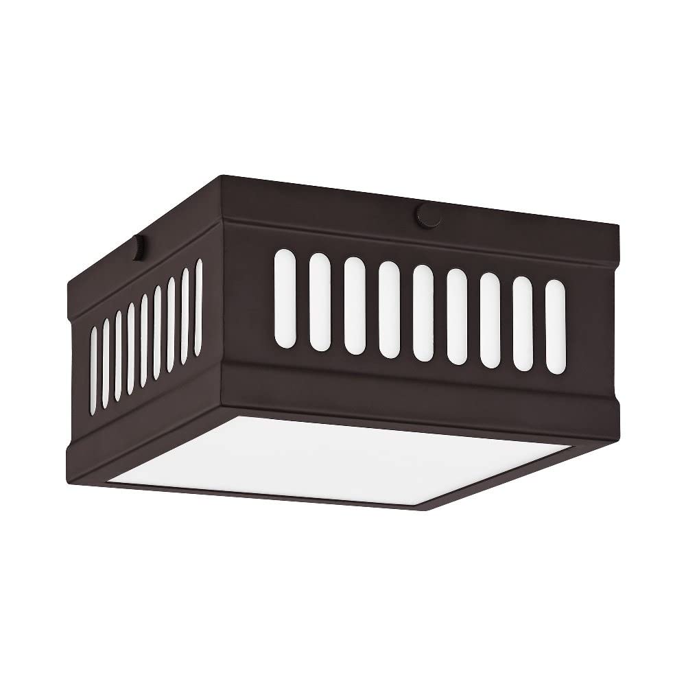 Livex Lighting 73162-91 Prentice 2 Light Ceiling Mount, Brushed Nickel