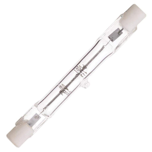 Satco S3146 100 Watt 1650 Lumens T3 Halogen Double Ended R7S Base 120 Volt Clear 78mm Light Bulb, Dimmable