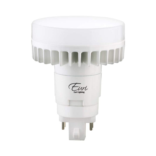 Euri Lighting EPL-2140Hv Non-Dim Hybrid (A+B) LED Vertical PL, G24Q, 12W (26W Equal) 1100lm, Bright White (4000K), 80 CRI, AC120-277V, 140° Angle,5YR