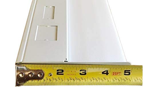 33" Lens Diffuser Under Cabinet Replacement Cover 2-3/4" x 1-1/8" x 33" Angled Edge