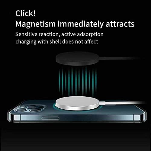 Magnetic Wireless Charger | Tekpower 15W Magnetic Charging Pad with Built-in 3-Foot USB-C Cable for Charging iPhone 12/12 Pro / 12 Pro Max / 12 Mini
