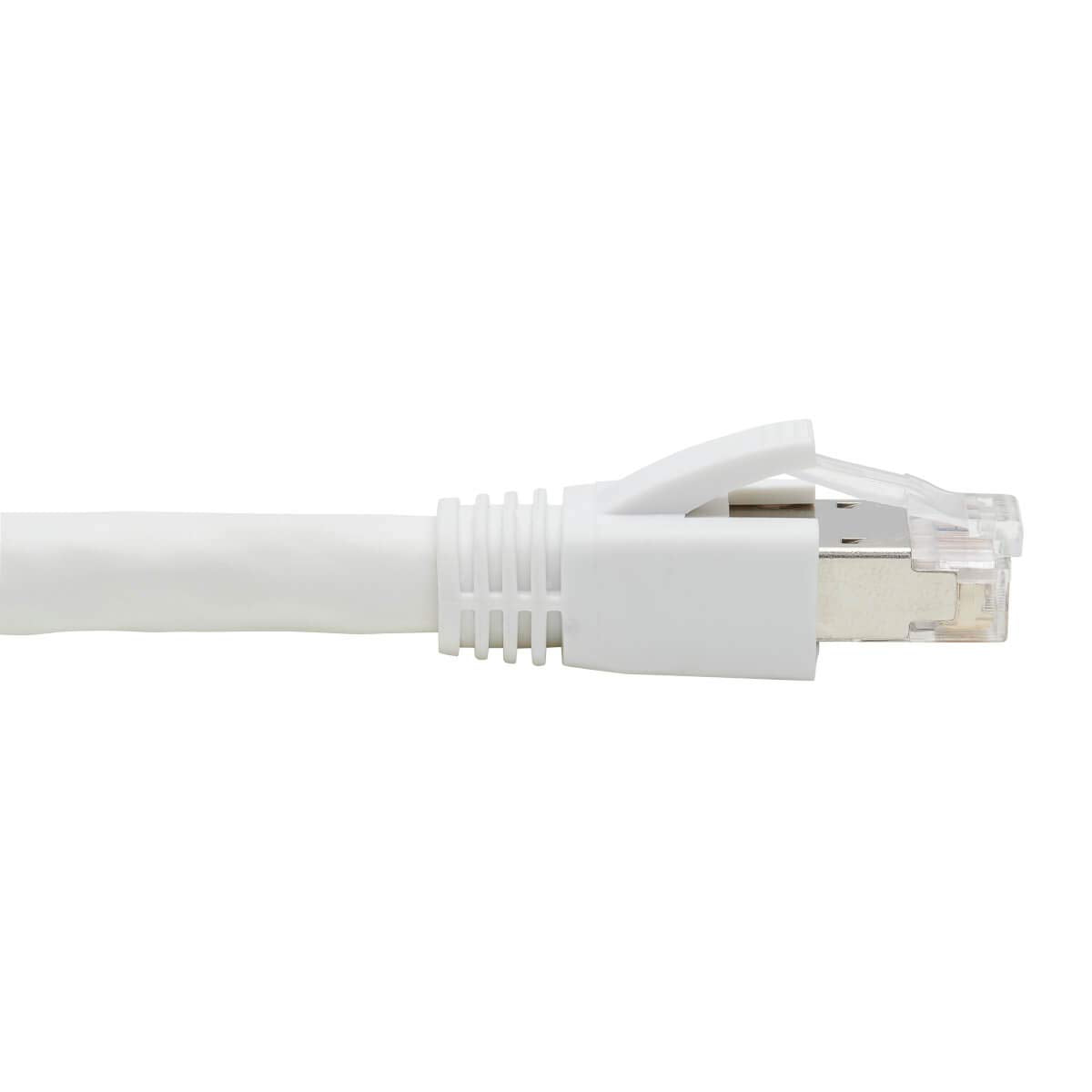 TRIPP LITE Cat8 Snagless Ethernet Cable, 25G/40G Certified Network Patch Cable, 22 AWG S/FTP, PoE, White, 15 Feet / 4.5 Meters, Lifelong Warranty