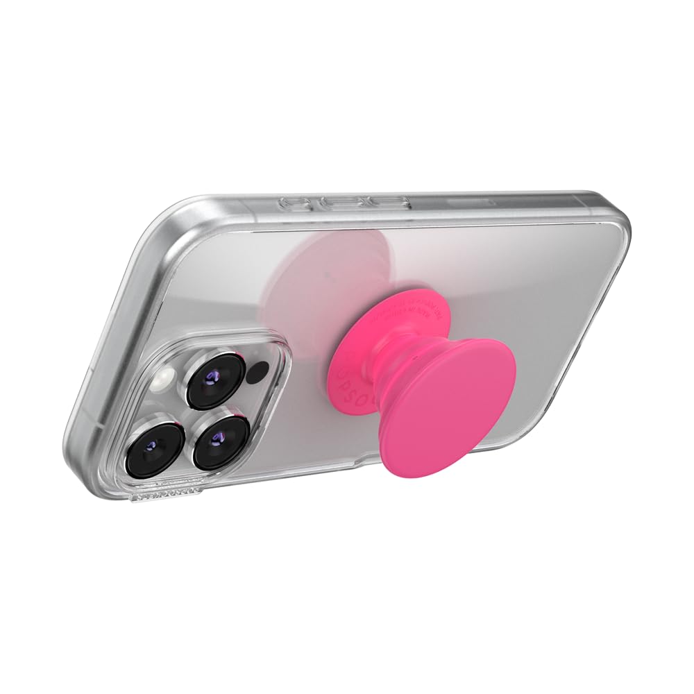 PopSockets Adhesive Phone Grip, Holder, Phone Stand - Neon Pink