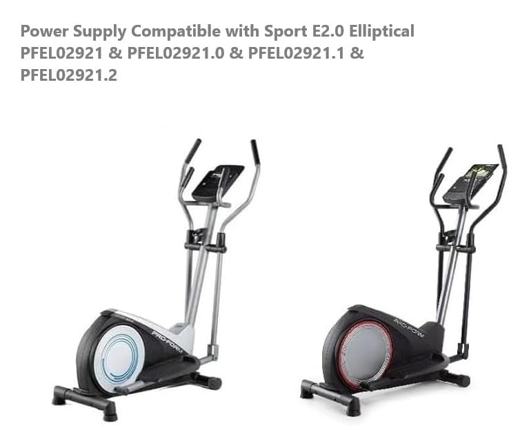 AC Adapter Compatible with ProForm Sport E2.0 Elliptical E 2.0 - PFEL02921 & PFEL02921.0 & PFEL02921.1 & PFEL02921.2