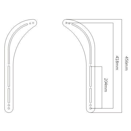 Impact Mounts Universal Soundbar Sound Bar Mount Bracket (Fixed Mount)