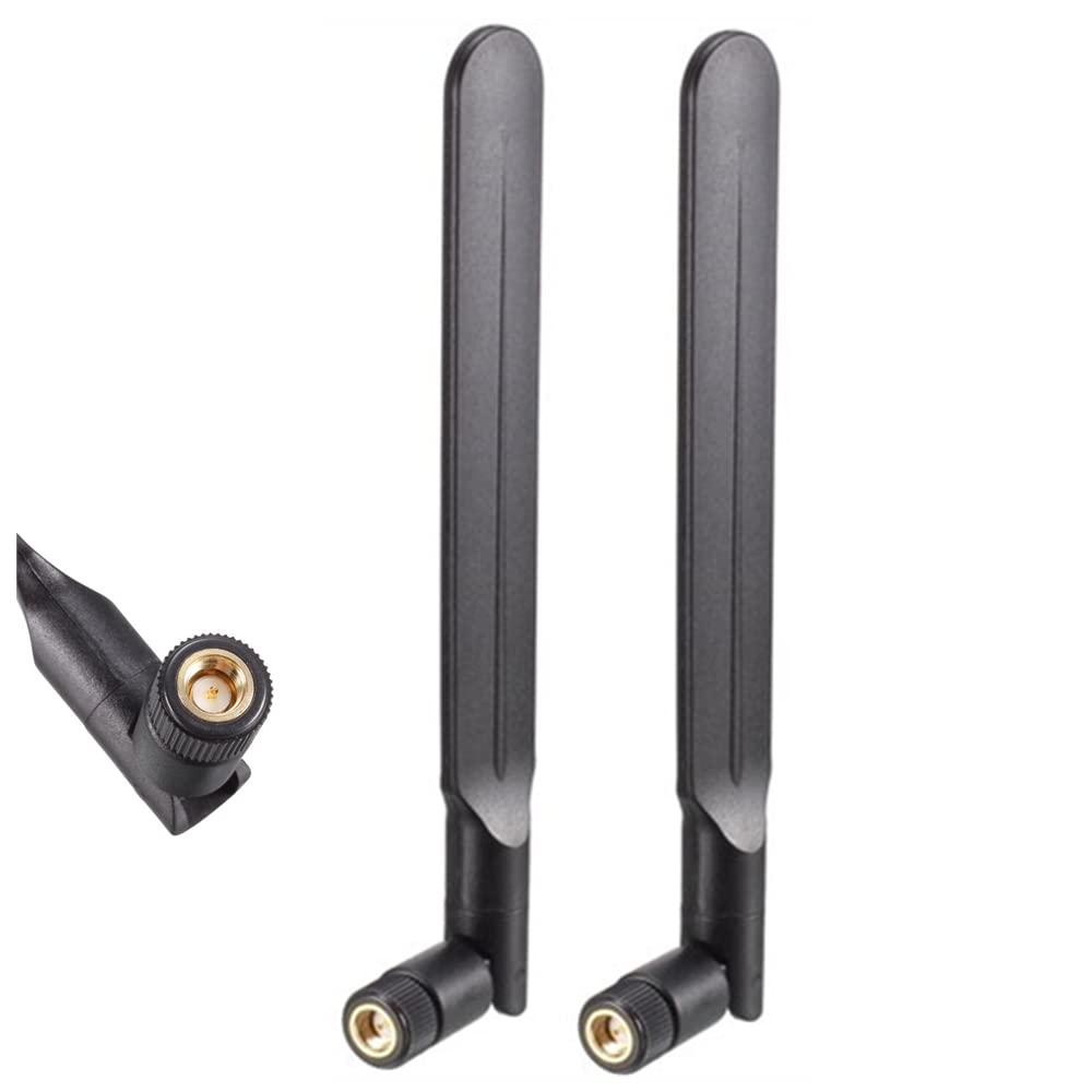 2-Pack 4G LTE Antenna 10dBi SMA Male ?Inner pin Cellular Antenna for 4G LTE Wireless CPE Router Hotspot Cellular Gateway Industrial IoT Router Trail