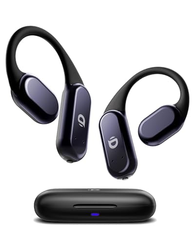 DEMICEA True Wireless Bone Conduction Earphones, OWS Open Ear Headphones with Earhooks, Bluetooth 5.3, Up to 60H Playtime with Case, IP68, AAC/SBC