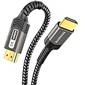 BlueRigger 4K HDMI Cable (25FT, 4K 60Hz HDR, High Speed 18 Gbps, eARC, Nylon Braided Cord) - Compatible with PS5, PS4, Xbox, Roku, Apple TV, HDTV