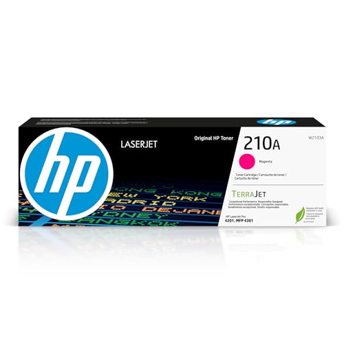 HP 210A Magenta Toner Cartridge | Works with Color LaserJet Pro 4201, MFP 4301 Series | W2103A