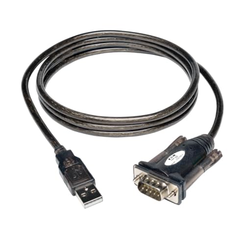 Tripp Lite USB to Serial Adapter Cable, USB-A to DB9 RS232, Male-to-Male, 5 Feet / 1.5 Meters, 3-Year Warranty (U209-000-R)