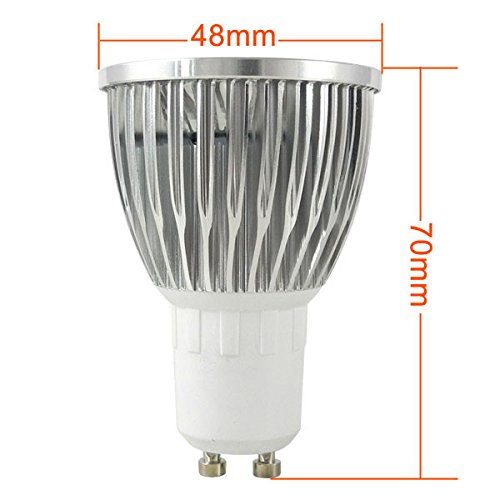 GU10 LED Light Bulb 6 Pack 5 Watt MR16 GU10 LED Light 5W Spotlight Bulbs for Track Lighting Recessed Lighting,110V,6000K Daylight