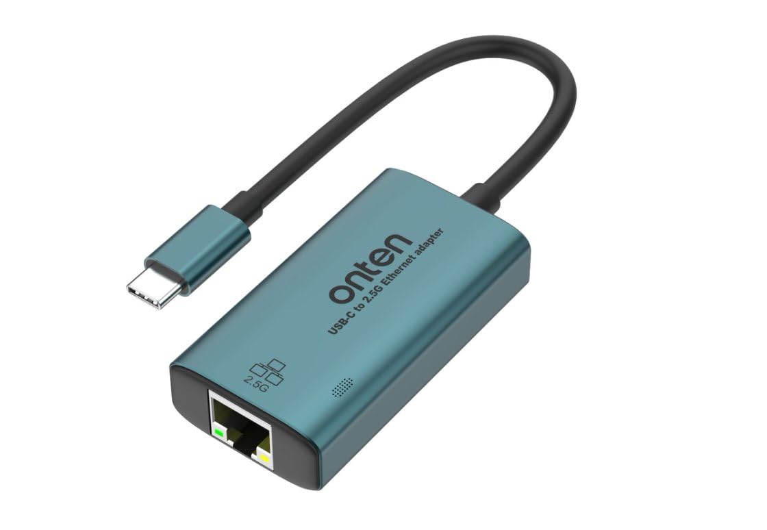 USB-C to Ethernet Adapter - 2.5Gbps High-Speed,2500MbpsType-C to RJ45 Ethernet LAN Network Adapter Thunderbolt 4/3 Compatible, for iPhone 15 Pro/Max