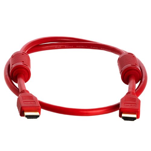 3 FT Red High Speed HDMI Cable Version 1.3 Category 2-1080p - PS3 - Blu-Ray - XBox360