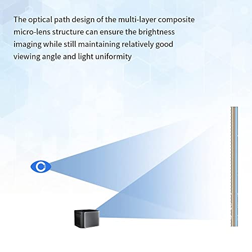 Eboxer 60 inch Anti Crease Projector Screen 4:3 Foldable Projection Screen, Double Sided Projection Curtain, Projector Movies Screens for Home Theater