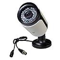 ansice Wired Waterproof CCTV Camera Analog Home Surveillance System 3.6mm 1000TVL CMOS with IR-Cut IR Day Night 36 Infrared LEDs Outdoor Camera