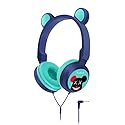 ROCKSOCKI Kids Wired Headphone for Electronic Drum Set. Foldable and Adjustable, Bear Ear Design 3.5mm Jack