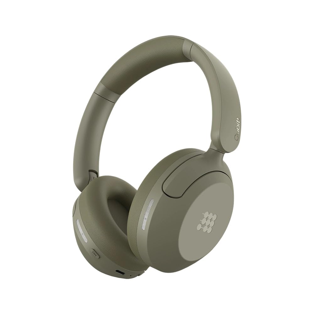Cubitt Power Headphones with Hybrid ANC | Bluetooth 5.4 Over-Ear Headphones with 60H Playtime, 4 Mics, Auto-Pause, Transparency Mode, Low Latency…